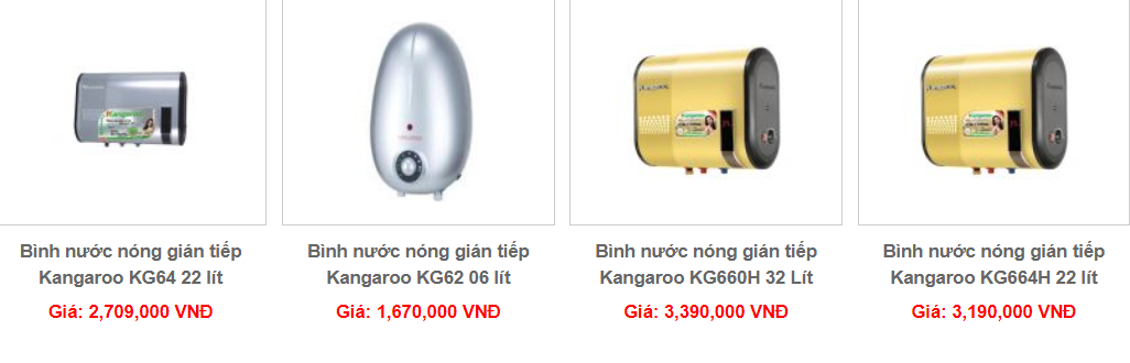 Lựa chọn máy nước nóng gián tiếp Kangaroo giá rẻ cho các thành viên gia đình